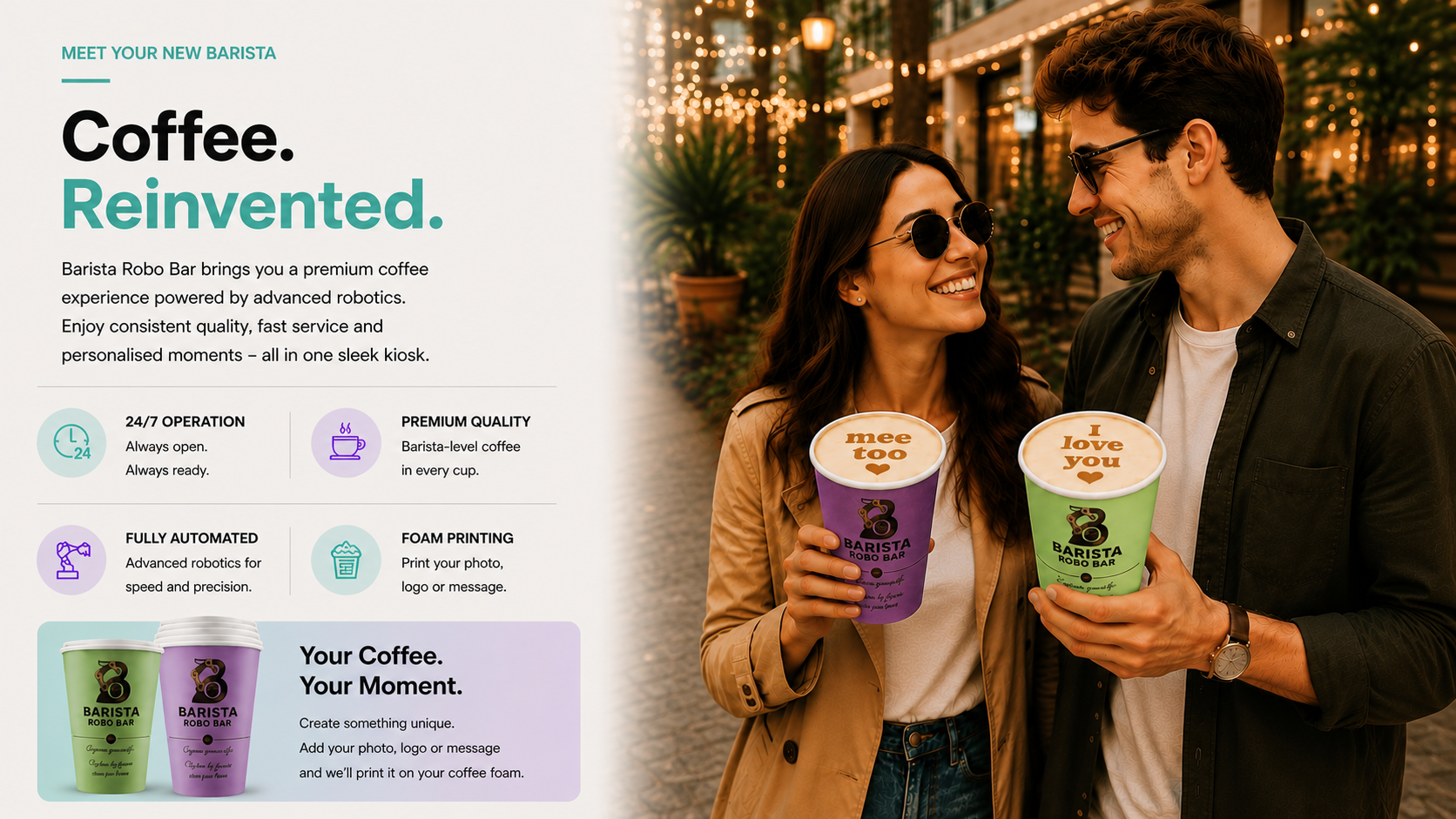 Barista Robo Bar personalized coffee experience