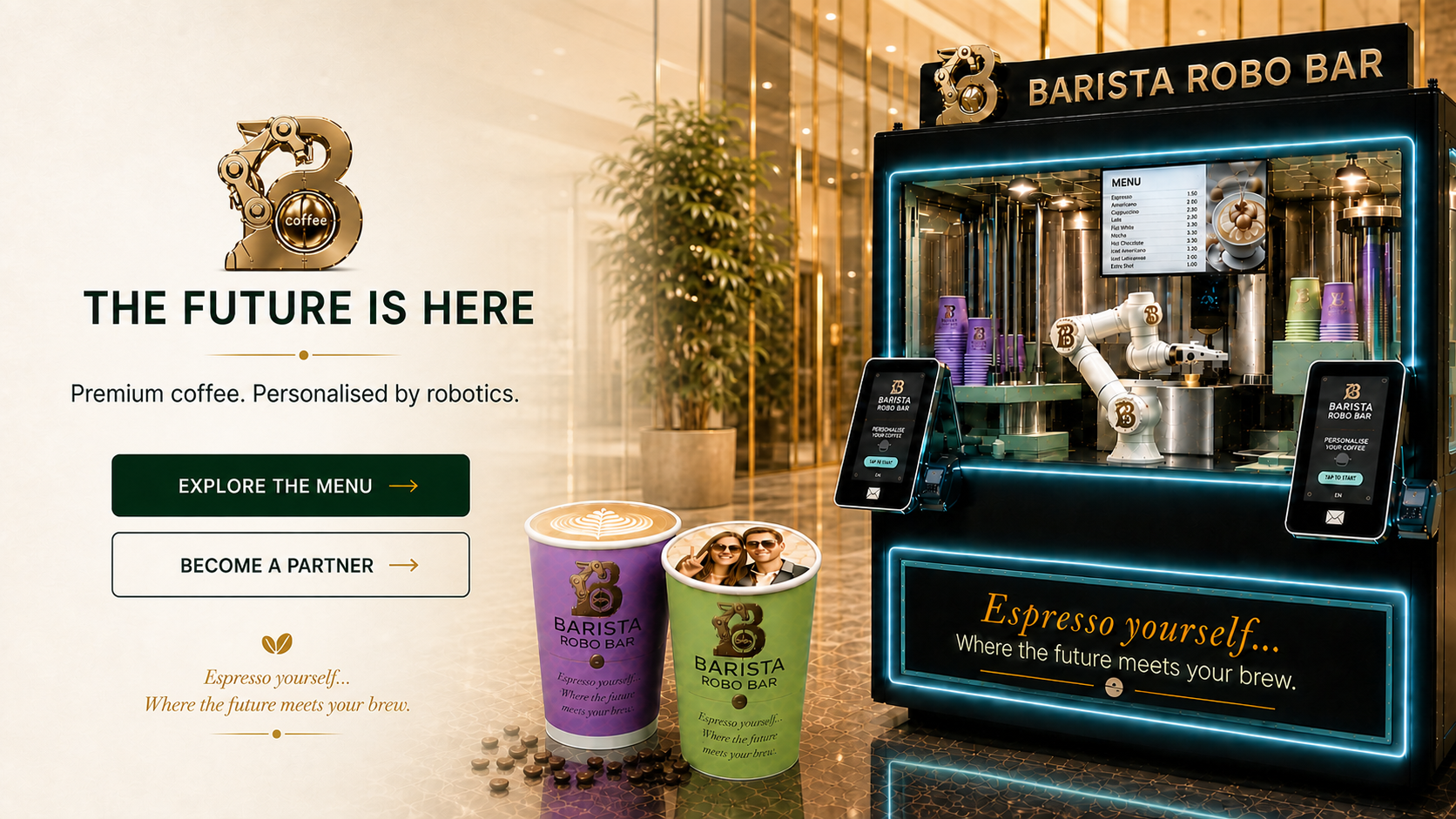Barista Robo Bar – the future of robotic coffee